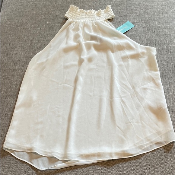 Lily Rain Tops - NWT! Lily Rain White High Neck Blouse